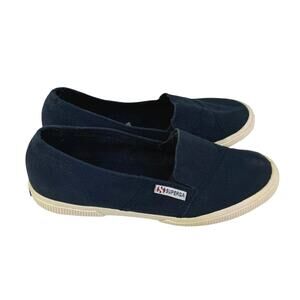 Superga Women's Navy Blue A Line Slide Slip On Casual Everyday Sneakers